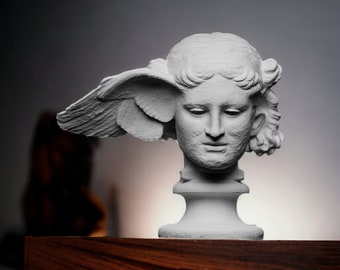 Hypnos, dio greco del sonno, busto in marmo, scultura, British Museum