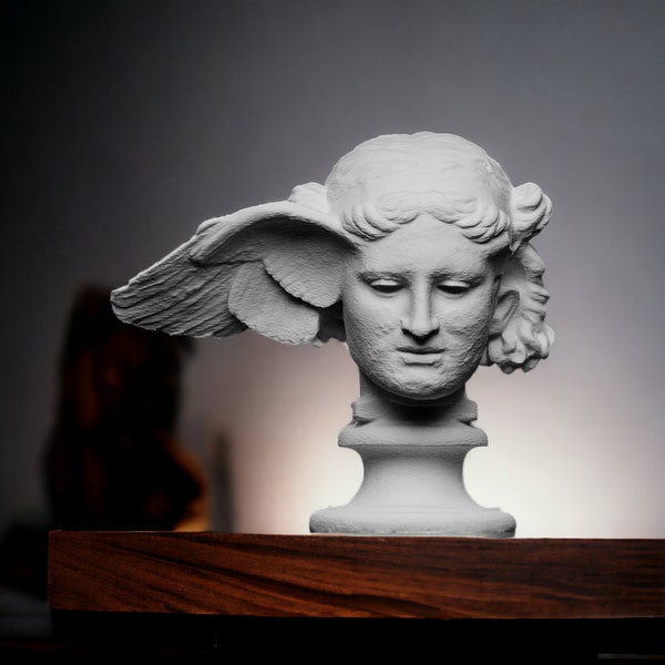 Hypnos, dio greco del sonno, busto in marmo, scultura, British Museum