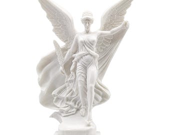 Nike Paionios Statue Geflügelt Victoria Alabaster Antike Griechenland Römische Mythologie Skulptur Figur Viktoria Kunst