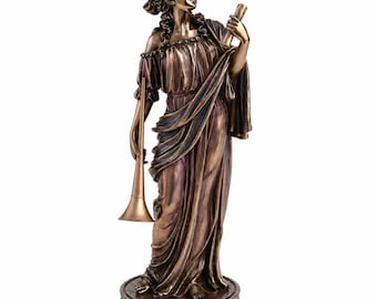 Clio Muse Statue Resin Ancient Greece Roman Mythology History Sculpture Figurine Decor