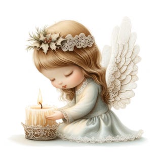 12 niedlichen Baby Engel mit Flügeln Clipart Aquarell Weihnachten Engel druckbare hohe Qualität JPEG für Junk Journals Papier Handwerk Scrapbook Karte