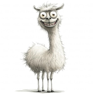 12 Cute Quirky Llama Clipart Watercolor Peru Llama Alpaca Art Printable High Quality JPEG Junk Journal Paper Craft Scrapbook Nursery Cards