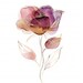 7 Gold Rose Clipart Watercolor Roses Printable High Quality JPEG for ...