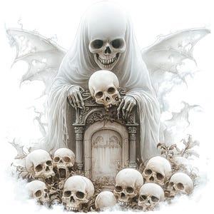 12 cliparts cimetière fantôme aquarelle effrayant Halloween mauvais esprit haute qualité JPEG imprimable pour scrapbooking journaux indésirables papier artisanat bricolages