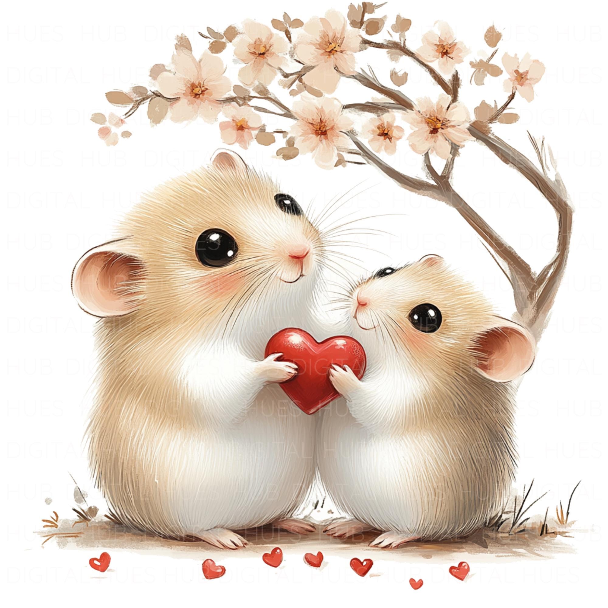 6 Hamster Vinyl-Aufkleber – Je 6x10 Cm, Glänzend, Lustige Tier-Motive Für Laptop, Auto, Scrapbooking