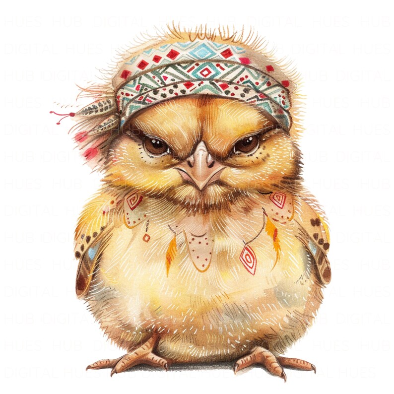 10 Angry Easter Chicken Clipart Watercolor Chick Clipart Printable High ...