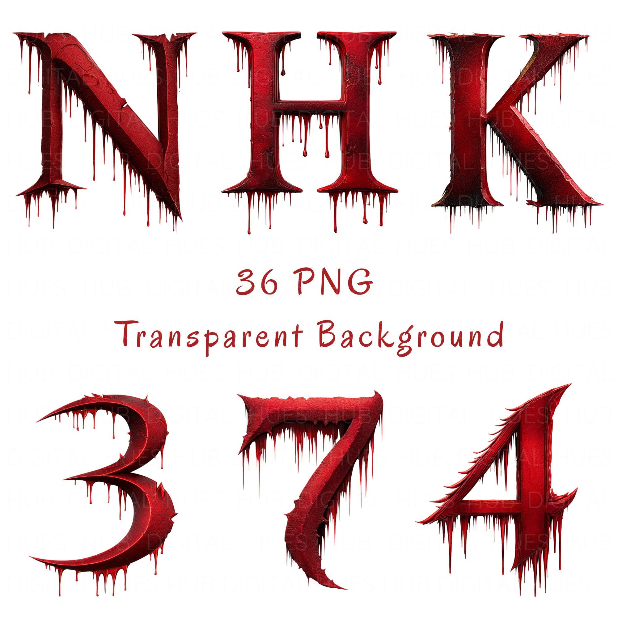 Bloody Letter Art - Etsy