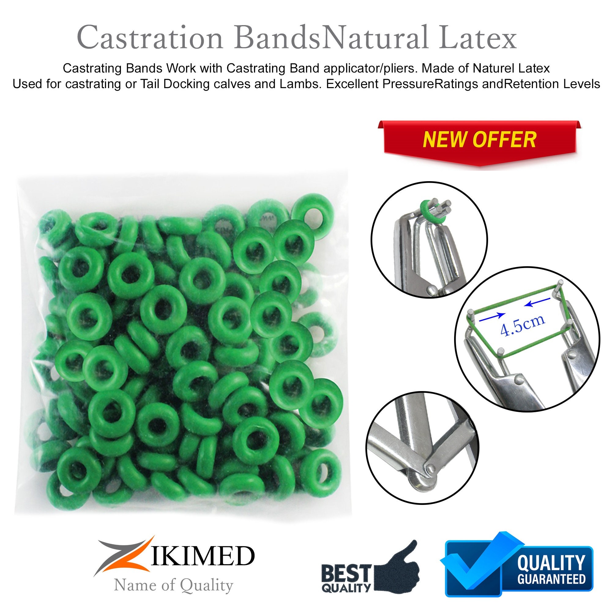 Elastrator Castration Pliers Rubber Ring Applicator Castration Docking