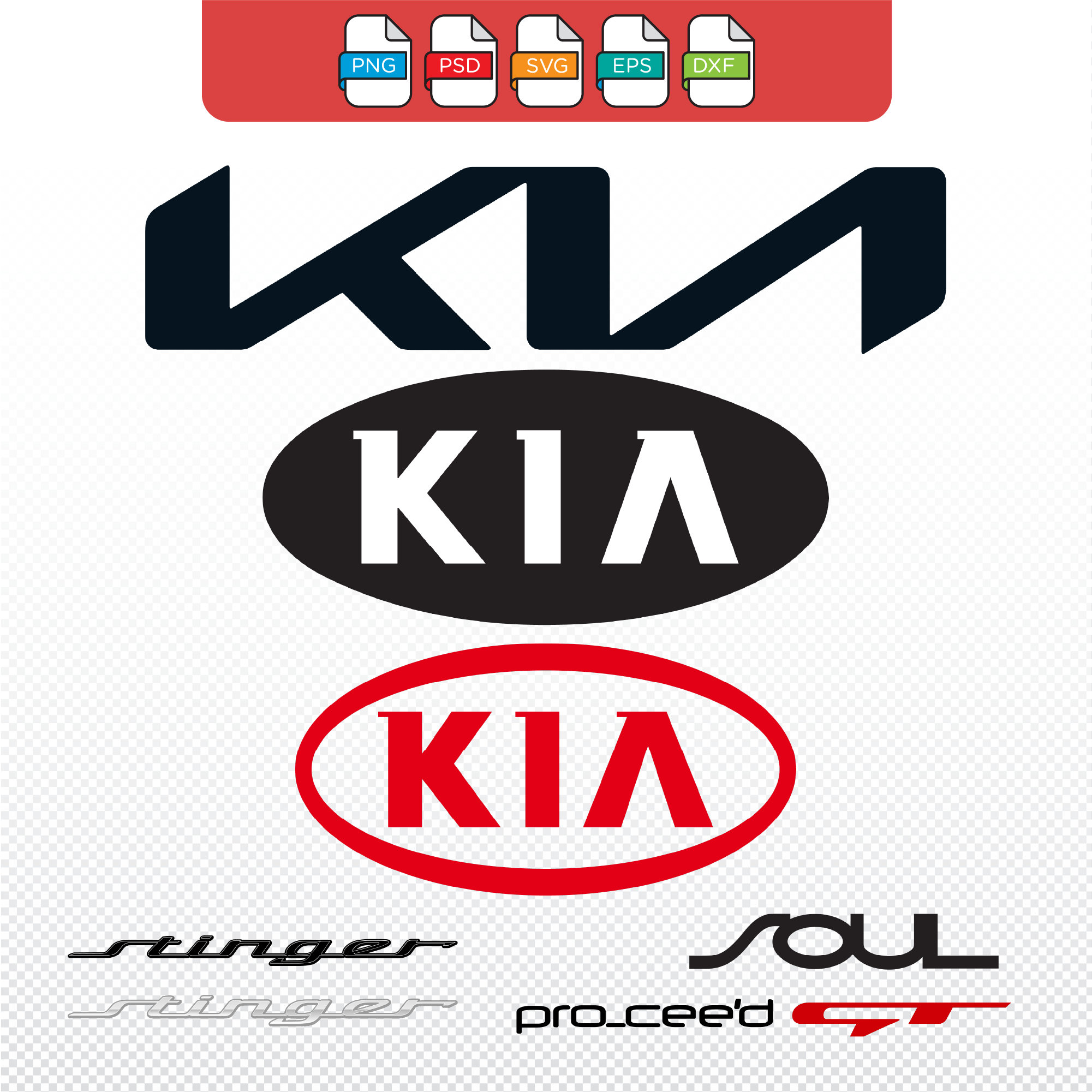 Kia Motors Logo Png Image Background - Emblem Transparent PNG - 500x252 -  Free Download on NicePNG