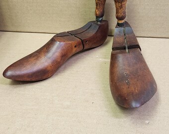 Antique O.A.M.C.O. Wooden Shoe Stretchers PAT. Aug 25th 1903