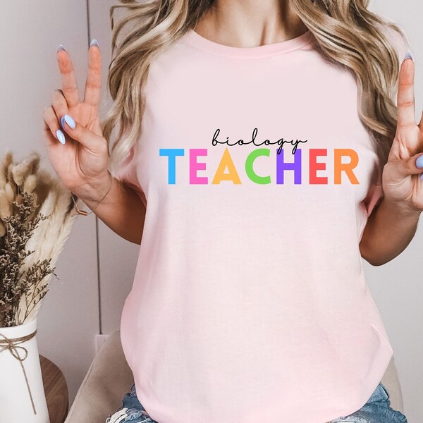 Biology Teacher Shirt, Teacher Tshirt, Back To School, Team Teacher, School Shirt, Teacher Appretiation Tee, Future Tee, New Teachers Gift