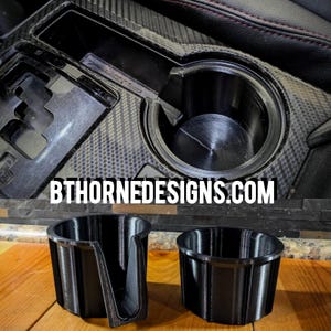 5th Gen 4Runner Non-Stick Cupholder Insert Set for 2014-2024 Years All Trims & Models