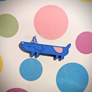 Mini-verjaardagseditie Lange hond Hide & Seek Bluey geïnspireerd speelgoedfiguurtje verjaardagsbedankjes