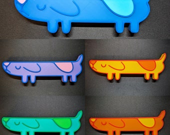 Figura de juguete coleccionable inspirada en Bluey, de tamaño