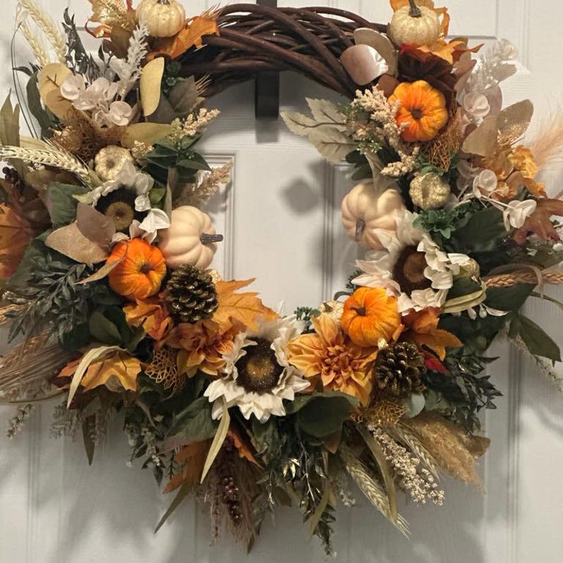 Sunflower Door Wreath - Etsy