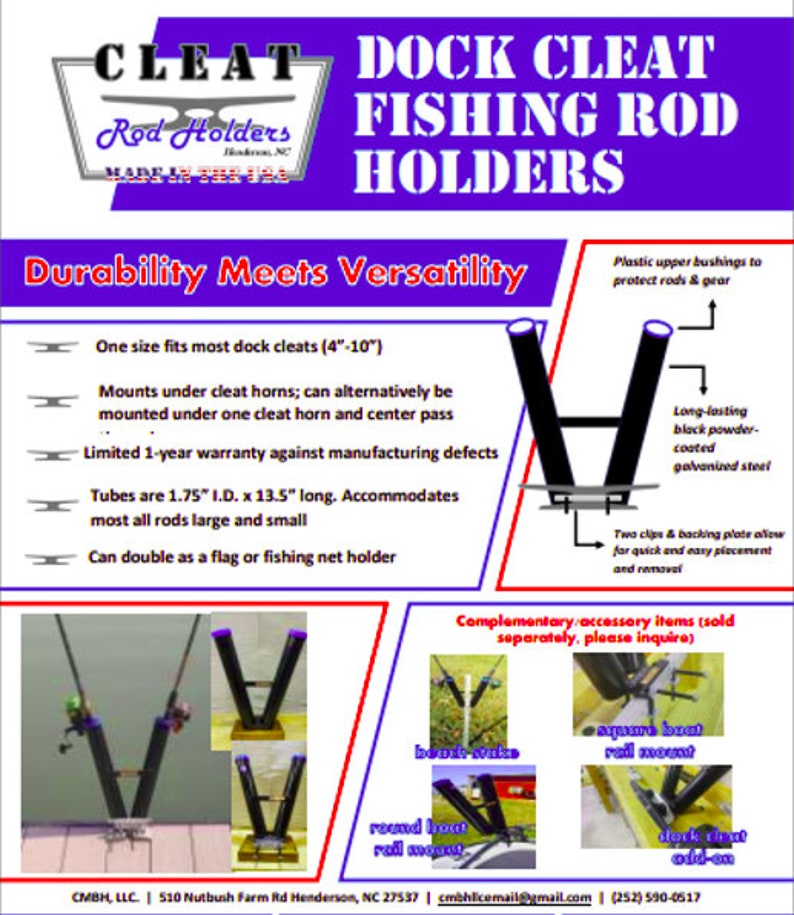 Dock Cleat Fishing Rod Holder Etsy