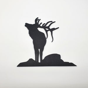 Decoración de pared de alces, impresión 3D PLA, musgo, 23 cm x 20,5 cm 3 mm de espesor, Alces alces, rey del bosque, reno, ciervo del norte
