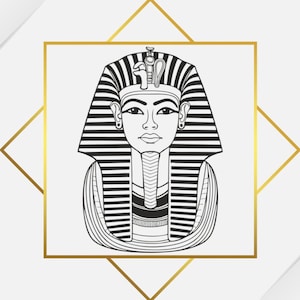 Tutankhamun SVG, Create Your Own T-shirts With Custom Designs, This design can be used for personal or commercial use, SVG files for cricut