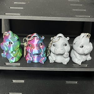 Hippo Hippopotamus Key Chain
