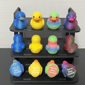Personalized Cruise Ship Ducks. Jeep Ducks. Knitted Design 3d Printed. Not soft. Sets of 10 or 12