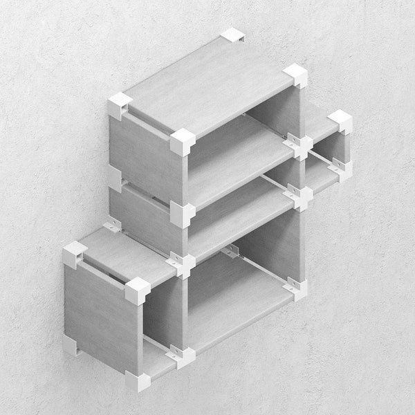 Supports pour système d'étagères modulaires (fichiers pour impression 3D)