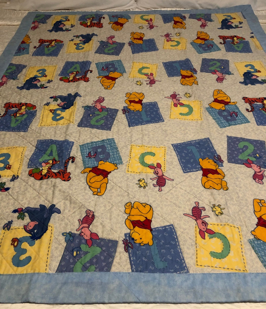 Winnie the Pooh Baby Quilt Etsy
