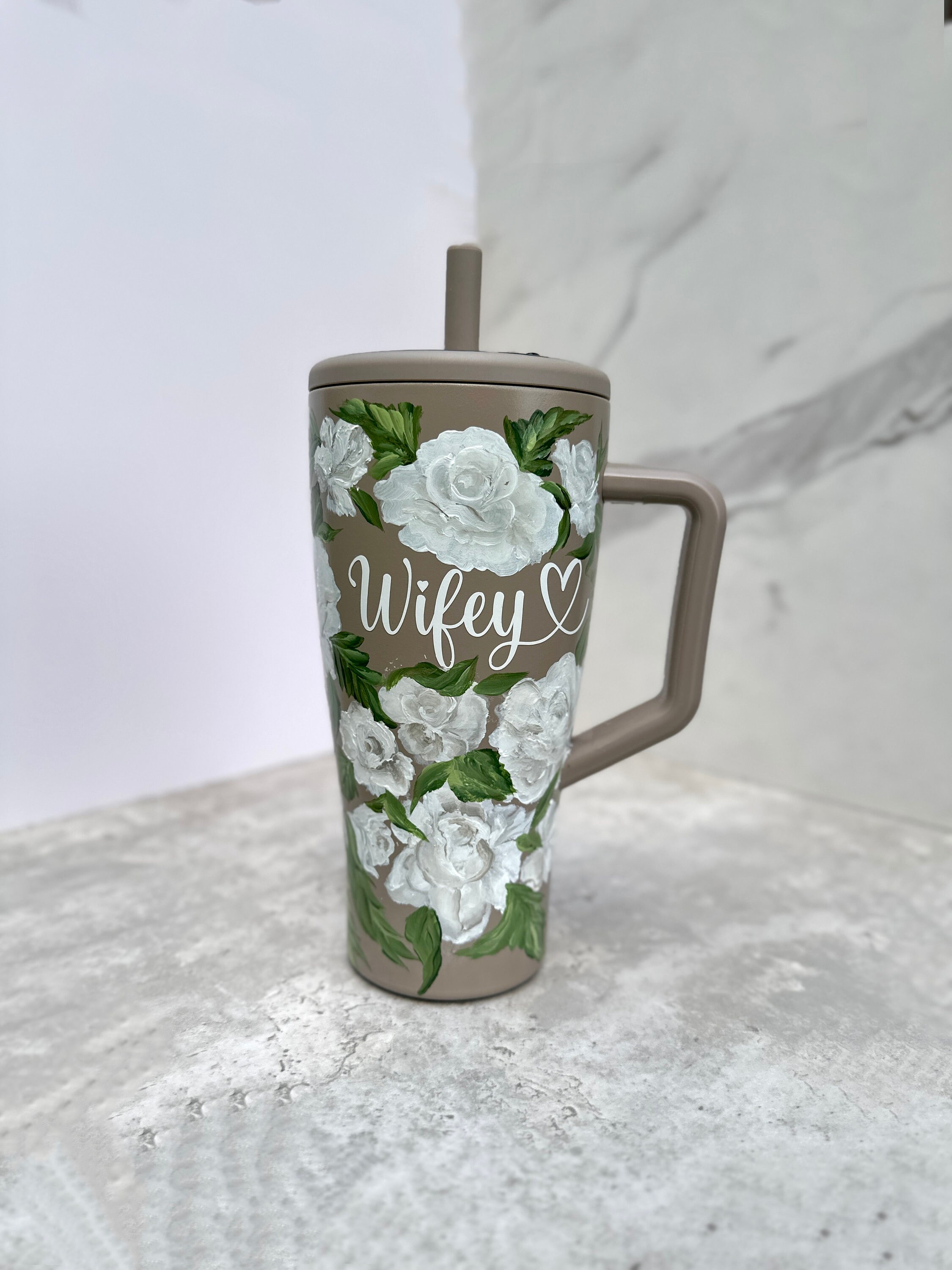 30oz- CUSTOM- BRUMATE ERA- Hand Painted Floral Tumbler - Etsy