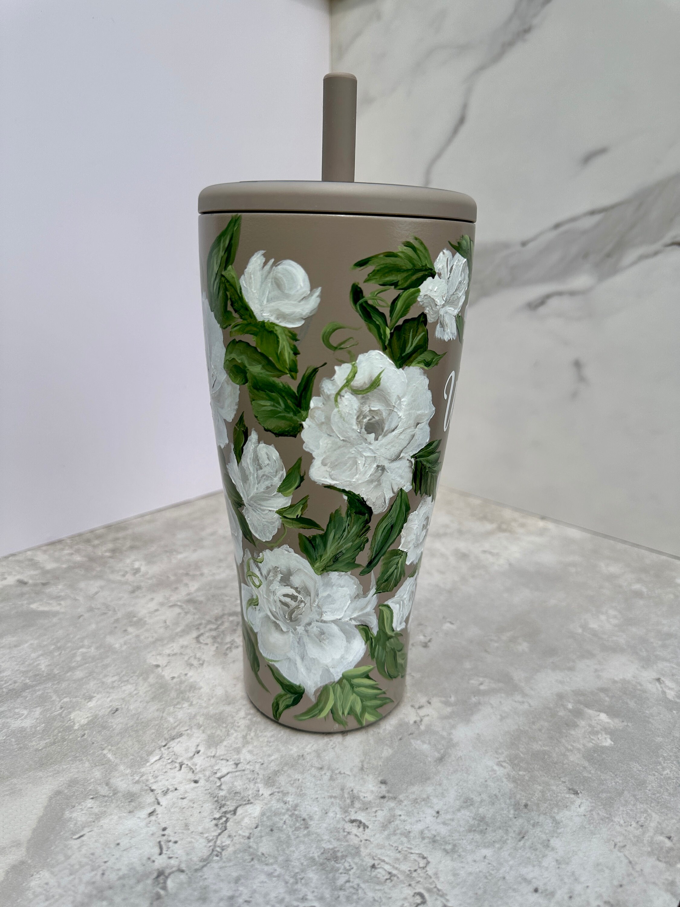 30oz- CUSTOM- BRUMATE ERA- Hand Painted Floral Tumbler - Etsy
