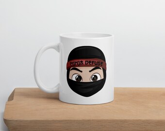 Taza CSGO / Ninja Defuse / Taza de cerámica blanca de 11 oz / Regalo perfecto para jugadores y nerds de Counter Strike