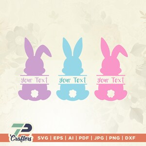 Osterhase svg, Bunny svg, Ostern svg, Hase svg, Hase svg, Ostern Monogramm svg, Bunny Monogramm svg, Cricut, Silhouette, Vinyl