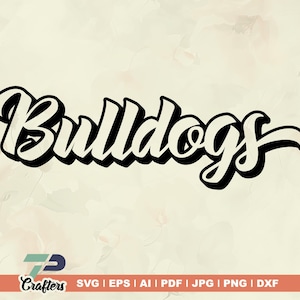 Bulldogs svg, school spirit shirts , school mascot svg, bulldog school team svg, teacher shirt svg, clipart, shirts svg, vinyl, cut file.