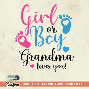 Junge oder Mädchen Oma liebt dich svg, Junge svg, Mädchen, Oma svg, liebe dich svg, Junge oder Mädchen, We Love You svg, Junge oder Mädchen Oma liebt dich