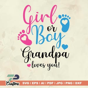 Junge oder Mädchen Opa liebt dich svg, Junge svg, Mädchen, Opa svg, liebe dich svg, Junge oder Mädchen, We Love You svg, Junge oder Mädchen Opa liebt dich