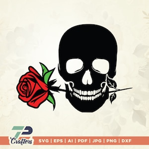 Skull and rose svg, svg designs, skeleton svg, Romantic skeleton svg, Skeleton Valentines Day svg, Skeleton valentine&#39;s day svg, sublimation