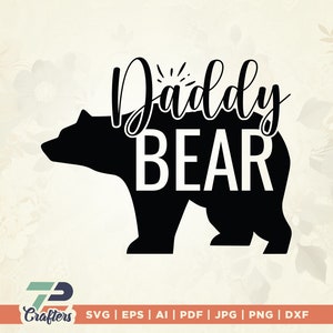 Papa ours SVG, papa ours avec lunettes de soleil, papa SVG, père ours svg, papa ours coupe fichier, Papa ours, Papa, papa ours, Cricut, Silhouette