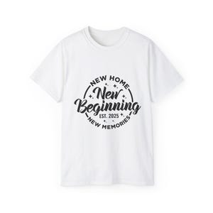 Neues Zuhause, neuer Anfang, neue Erinnerungen EST 2025, Erstes Haus, Paar Ziel, Wohnkultur, Dateien für Cricut, Vinyl, Sublimation png