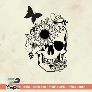 Butterfly Skull SVG, Halloween svg, Machine Cut, butterfly svg, t shirts, svg design, digital file, digital download