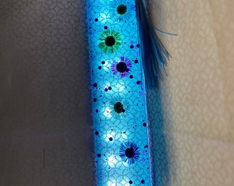 Blue Dreams Floral Bookmark