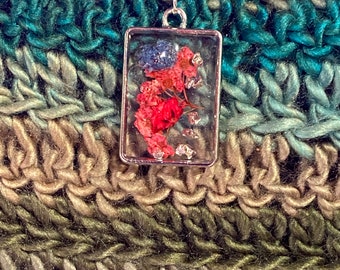 Pendentif Floral Rouge