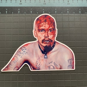 GG Allin Peeker Sticker - Unveil The Raw Rebellion! Punk Decal 70s-80s Punk Stickers UV and Water Resistant Anarchy Decals