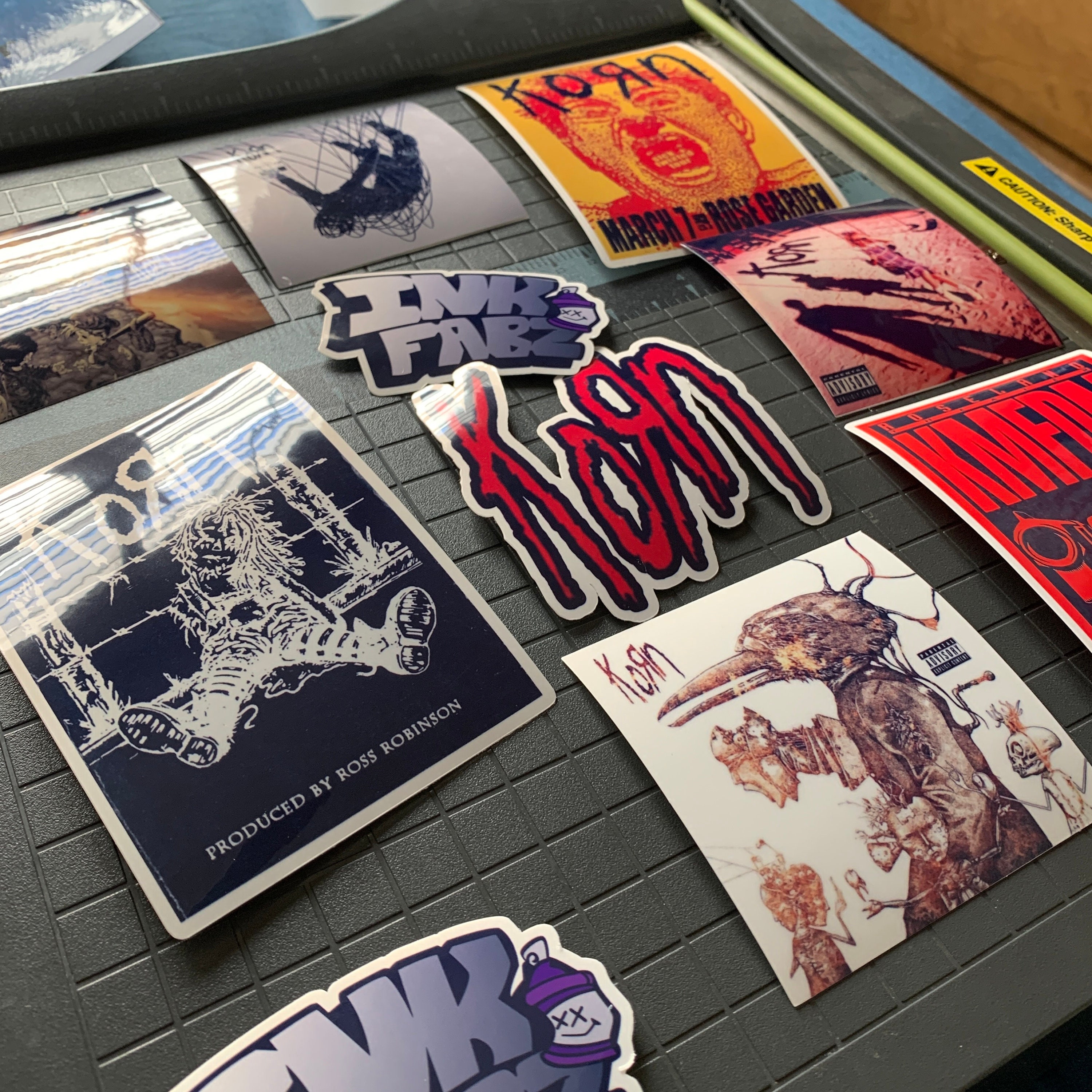 8pc Korn Sticker Pack Ultra Premium Korn Nu Metal Sticker Pack UV and ...