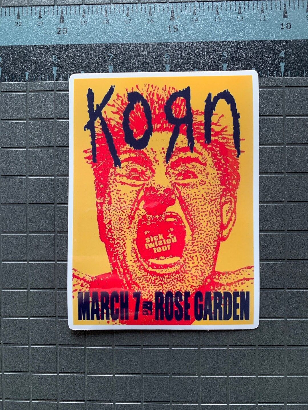Korn 'rose Garden Tour' Sticker Ultra Premium Korn Decal UV and Water ...