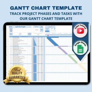 Comprehensive Gantt Chart Log Template Worksheet for Project Management on Google Sheets Tool
