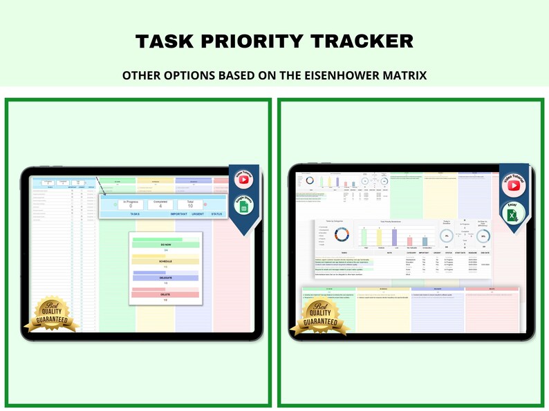 Eisenhower Matrix Template: Task Priority Tracker (digital Download) - Etsy