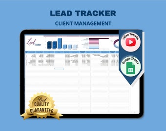 Lead Tracker: CRM Dashboard for Google Sheets (Sales Tracker)