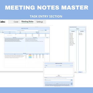 Task Priority & Assignment Log: Excel Template for Meeting Notes, Decision Tracking, and Team Collaboration