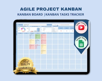 Agile Kanban Board Planner: Team Project Management (Google Sheets)