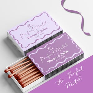 Editable Matchbox Wedding Favor Template, Custom Matchbook Printable, Unique Wedding Gift, Bridesmaid Gift, Bachelorette Favors