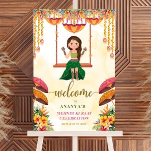 Mehndi welcome signs, Indian Wedding Welcome Sign, Pithi Mayoun Haldi signage , Indian Wedding Decor, Desi Event Sign, dholki signs editable