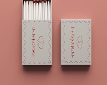 Modello modificabile per bomboniere di nozze con scatola di fiammiferi, modello stampabile di scatola di fiammiferi personalizzata, regalo di nozze unico, regalo per damigelle d'onore, bomboniere per addio al nubilato
